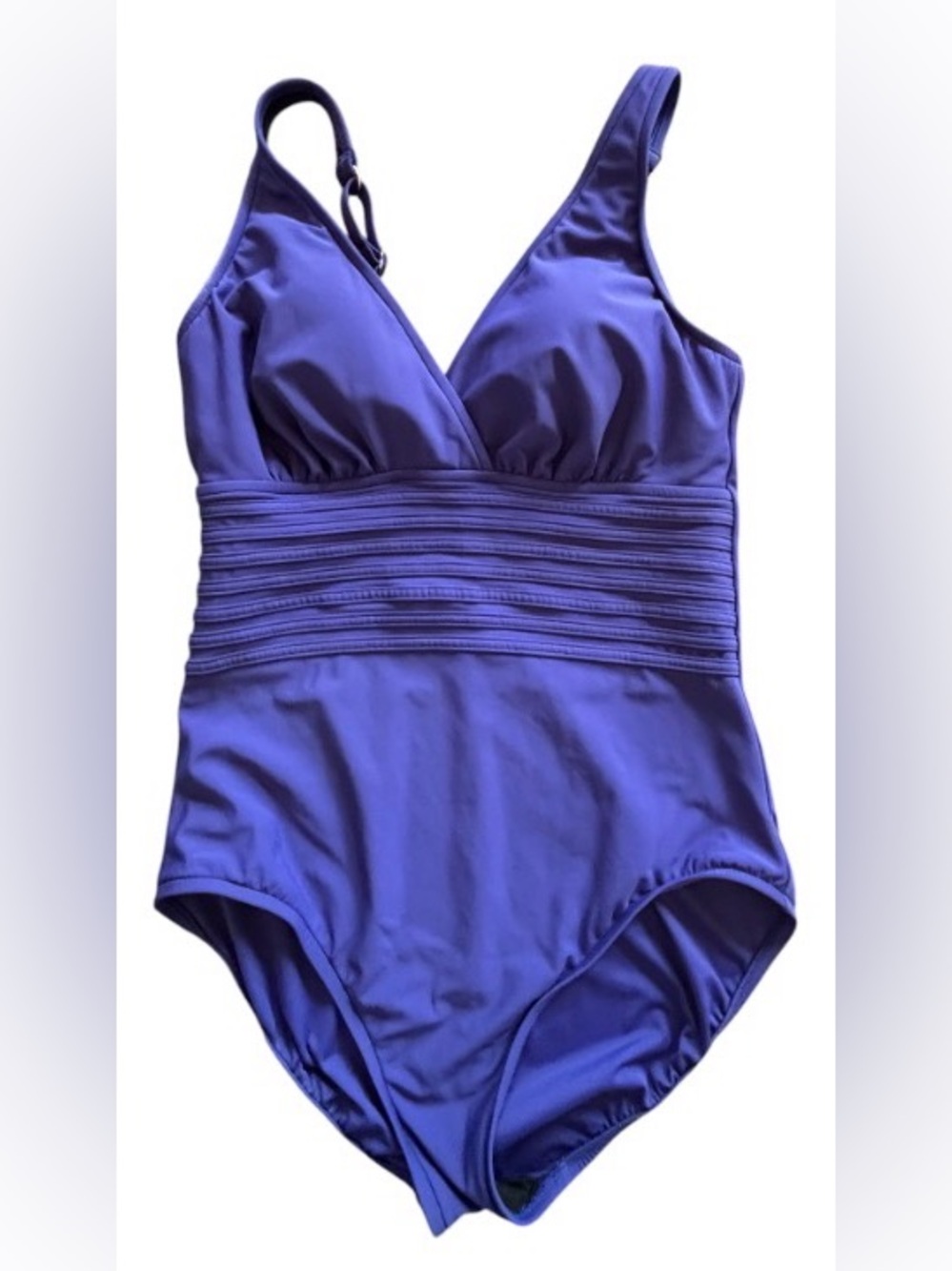 Aqua Green Purple One-Piece Swimsuit Size Large SKU 21